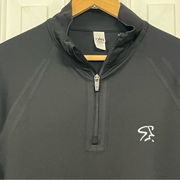 Alo Spinning black 1/4 zip pullover, size medium. - Picture 3 of 7